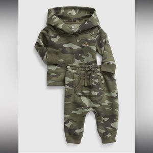 Army Green Baby Hoodie Sweat Set, Baby Sweatsuit 3-6M Baby Gap